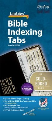 Bible Tab-Cath: Classic Catholic Gold Bible Tabs by Tabbies