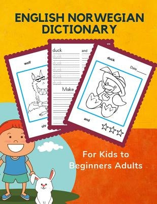 English Norwegian Dictionary for Kids to Beginners Adults: Learning frequency animals word card games in bilingual languages pocket size picture book. by Prep, Professional Kinder