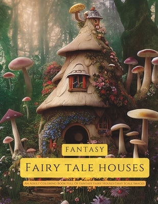 Fantasy Fary Tale Houses: An Adult Coloring Book Full Of Fairy Houses Gray Scale Images by Abageru, Luminita