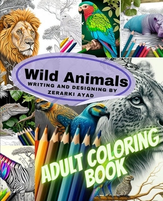 Wild Animals: Adult Coloring Book by Zerarki, Ayad