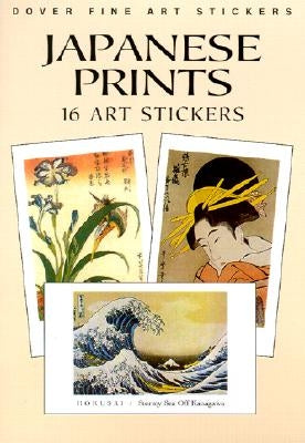 Japanese Prints: 16 Art Stickers by Hokusai Hiroshige and Others