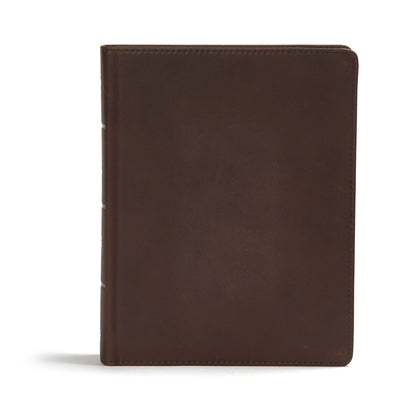 CSB Study Bible, Brown Genuine Leather: Faithful and True by Csb Bibles by Holman