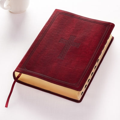 KJV Super Giant Print Lux-Leather Burgundy by 