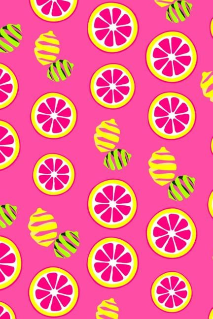 Pink Lemonade: A 6x9 Lemon Lime Notebook with 120 College Ruled Pages by Books, Summer Citrus