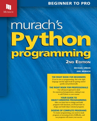 Murach's Python Programming (2nd Edition) by Murach, Joel