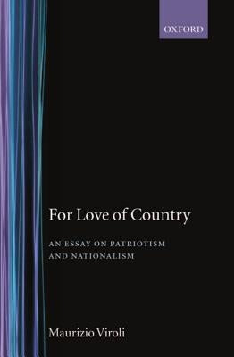 For Love of Country by Viroli, Maurizio