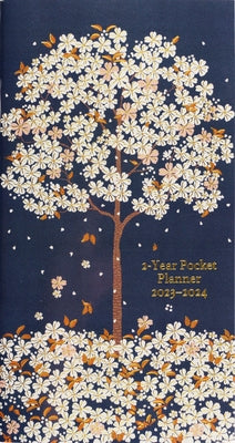 2023-24 Falling Blossoms 2-Year Pocket Planner by 