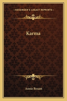 Karma by Besant, Annie Wood