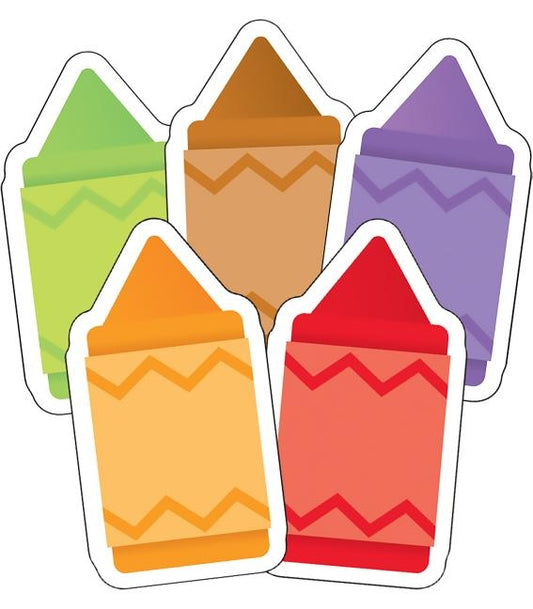 Crayons Mini Cut-Outs by Carson Dellosa Education