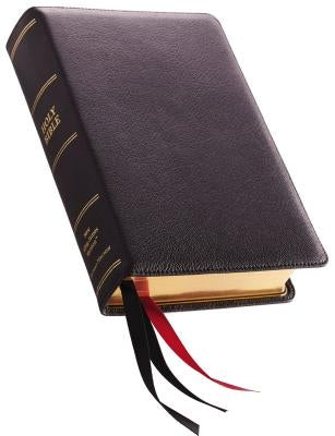 NKJV, Single-Column Reference Bible, Premium Leather, Black, Sterling Edition, Comfort Print by Thomas Nelson