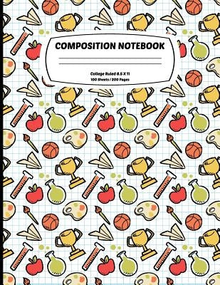 Composition Notebook College Ruled: Exercise Book 8.5 x 11 Inch 200 Pages With School Calendar 2019-2020 For Students and Teachers With Cute Baseball by Publishing Co, Composition School