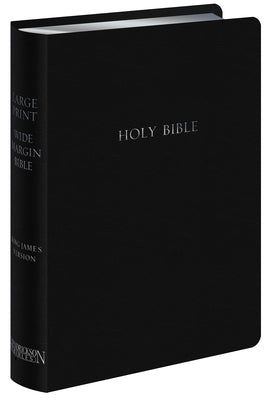 Large Print Wide Margin Bible-KJV by Hendrickson Publishers