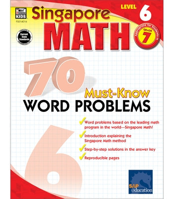 70 Must-Know Word Problems, Grade 7 by Frank Schaffer Publications