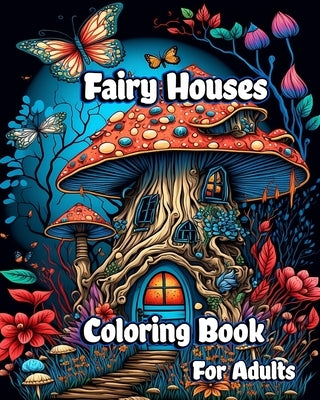 Fairy Houses Coloring Book for Adults: Magical Mushroom Homes with Fantasy Fairies and Beautiful flower Coloring pages by Caleb, Sophia