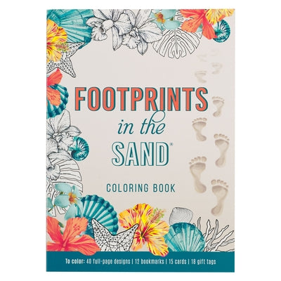 Footprints in the Sand Coloring Book by Christian Art Gifts