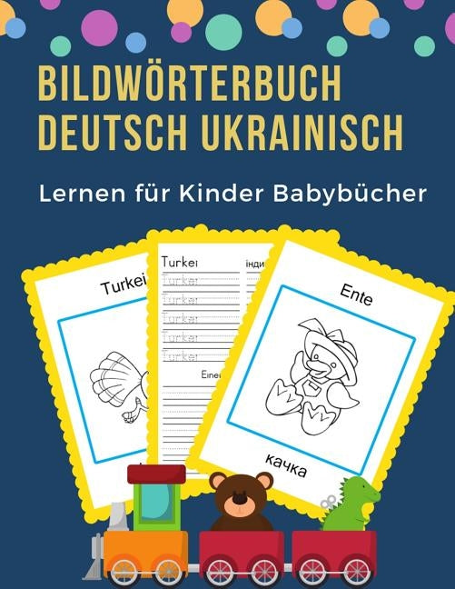 Bildwörterbuch Deutsch Ukrainisch Lernen für Kinder Babybücher: Easy 100 grundlegende Tierwörter-Kartenspiele in zweisprachigen Bildwörterbüchern. Lei by Sprache, Professionel Kinder
