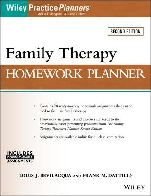 Family Therapy Homework Planner by Bevilacqua, Louis J.