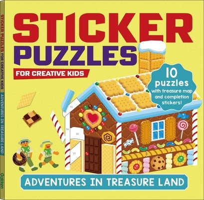 Sticker Puzzles; Adventures in Treasureland: Sticker by Number; 10 Puzzles with a Fun Exploration Story; For Kids Ages 4-8; Good for Fine Motor Skills by Gakken Early Childhood Experts