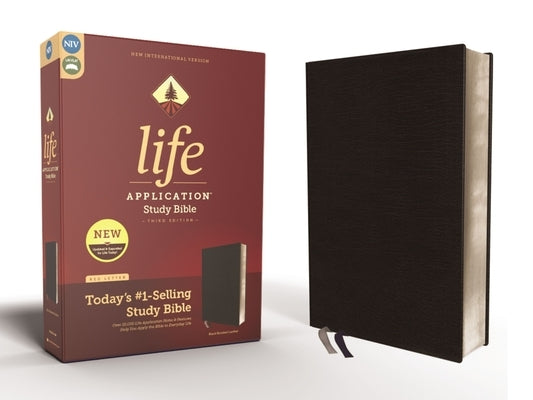 Niv, Life Application Study Bible, Third Edition, Bonded Leather, Black, Red Letter Edition by Zondervan