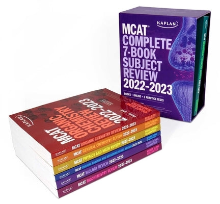 MCAT Complete 7-Book Subject Review 2022-2023: Books + Online + 3 Practice Tests by Kaplan Test Prep