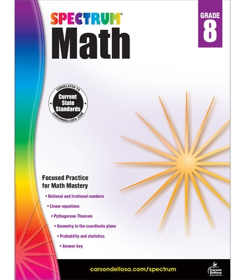 Spectrum Math Workbook, Grade 8 by Spectrum