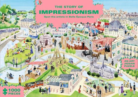 The Story of Impressionism (1000-Piece Art History Jigsaw Puzzle): Spot the Artists in Belle Époque Paris by George, Marcel