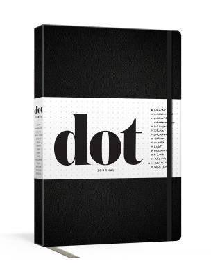 Dot Journal (Black): A Dotted, Blank Journal for List-Making, Journaling, Goal-Setting: 256 Pages with Elastic Closure and Ribbon Marker by Potter Gift
